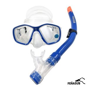 Set de máscara y snorkel para niños (Silicona)