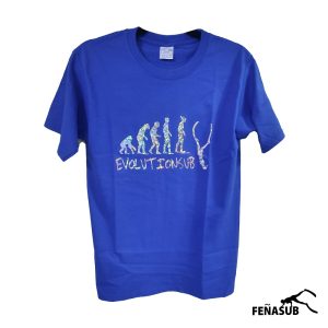 Polera Evolutionsub azul holográfica