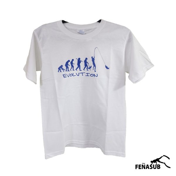 Polera Evolution Pescador blanca