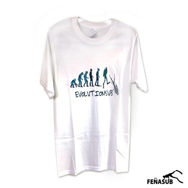 Polera Evolutionsub blanca holográfica (autónomo)