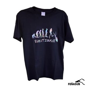 Polera Evolutionsub negra holográfica (autónomo)