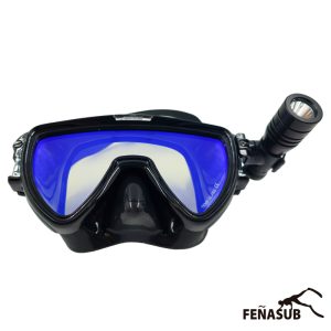Máscara de buceo táctica con linterna